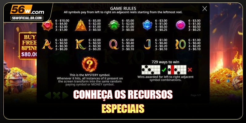 Conheça os recursos especiais