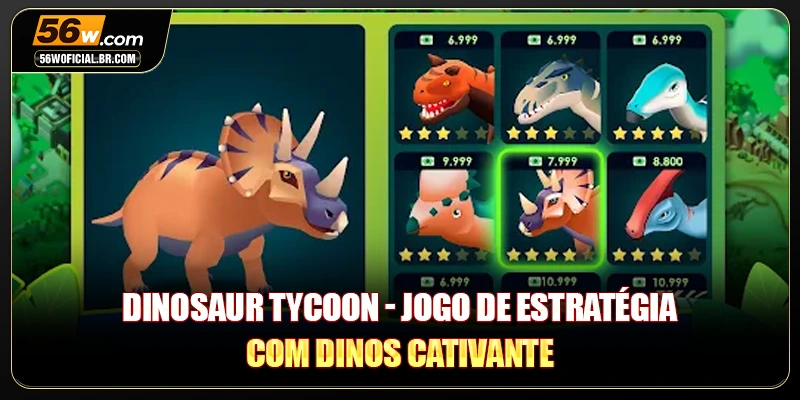 Dinosaur Tycoon - Jogo De Estratégia Com Dinos Cativante